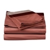 Stoa Paris 300TC UltrSatin Super King Bedsheet with 2 Pillow Covers Satin Super Champagne Wine