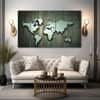 The Castle Decor World Map Wall Art Set of 5 27x48 Inch (Style 1)