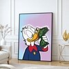The Castle Decor Luxury Duck Money Pop Art Wall Art Framed Painting 20x30 Inch