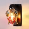 Devansh Solid Wood Electric Wall Light in Brown Colour with Multi Shade Count of 1 Light