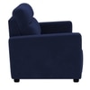 Alvaro Velvet 2 Seater Sofa Navy Blue Color