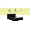 Euthenia Solid Wood Queen Size Drawer Storage Bed In Melamine Finish