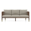Taran 3 Seater Wooden Sofa in Natural Herringbone Colour