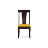 Fabio Solid Wood Dining Chair Set Of 2 In Mahogany Finish