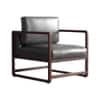 Aura PU Leather Arm Chair in Grey