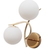 Eliante Modern Wall Lights Mild Steel & Glass Material Gold & White Finish