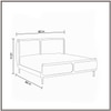 Valerio Duo-Panel Luxe King Size Bed in Camel Brown colour Velvet with Oak wood Frame