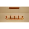 Elaine 36 Brown Wooden LED Hanging Lamp