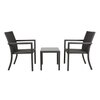 Canberra Wicker Chair Inblack Finish