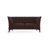Weston 2 Seater Half Leather Sofa in Chocolate Colour