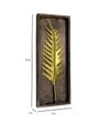 MDF Abstract Metal Wall Decor in Gold Set of 2