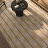 Jaipur Rugs Soft Floral Wool 5x8 Feet Dark Ivory & Amber Gold Dhurrie Carpet