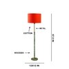 Devansh Wood & Metal Floor Lamp