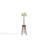 Hazelle Multicolour Cotton Shade Floor Lamp