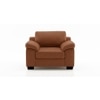Esquel 1 Seater Leatherette Sofa in Tan Colour