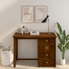 Sheesham Wood Study Table In Scratch Resistant Provincial Teak Finish With Drawers