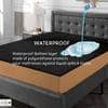 Premium Jacquard Polyester Waterproof Mattress Protector for Single Size In Black Colour 78x36
