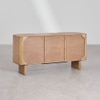 Adonis Solid Mango Wood Sideboard with 3 Door in White Wash Finish
