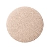 Doe Buck Premium Boucle Round Ottoman in Matte Beige Colour with Polished Gold Legs