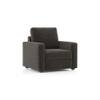 Apollo High Back 1 Seater Fabric Sofa in Smoke Colour