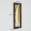W-Alan Abstract Metal Wall Decor in Gold Set of 1