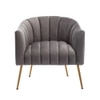 Jella Fabric Accent Chair in Grey Colour