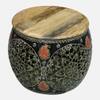 Desert Heritage Round Metal Coffee Table in Multicolour Finish