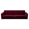 Calisa 3 Seater Pull Out Sofa cum Bed  in Maroon Colour
