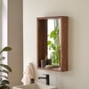 Diamond Solid Wood Mirror In Provincial Teak 50 x 75 cm