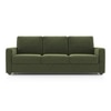 Apollo Compact  3 Seater Fabric Sofa In Moss Green Colour