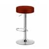 Doe Buck Linon Adjustable Bar Stool in Brown Colour with Chrome Base