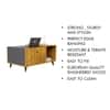 Hexa Engineered Wood Center Table With Storage And Open Rack In Giant Wood And Slate Grey