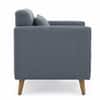 Wisdom Boucle Upholstered Lounge Chair Blue Colour
