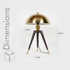 Solo Metal Tripod Table Lamp