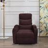 Carrera Fabric One Seater Manual Recliner in Brown Colour