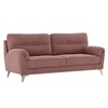Osbert Velvet 3 Seater Sofa in Pink Color