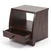 Siesta Solid Wood Bedside Table in Mahogany Finish