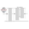 Dry Pack of 2 Blackout Door Curtain