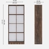 8 Shelves Open Multipurpose Matrix Kitchen Cabinet In Cochwood Brown Finish
