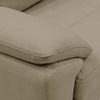 Farina 3 Seater Half Leather Sofa in Cappuccino Colour