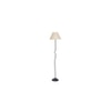 Poppy Off-White Cotton shade with Iron floor lamp