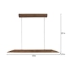 Venus 48 Brown Solid Wood Single Hanging Light