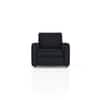 Apollo High Back 1 Seater  Fabric Sofa In Deep blue velvet Colour