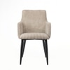 Serenity Fabric Dining Chair in Beige & White Colour