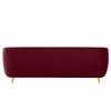 Nero Velvet 3 Seater Sofa in Maroon Colour