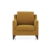 Abbey 1 Seater Fabric Sofa In Ochre Colour