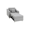 Alysha 1 Seater Fold Out Sofa cum Bed  in Light Grey Colour