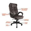 Nolan High Back Executive Office In Brown Colour