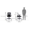 Cohen Study Chair - Black Nylon Chair Base