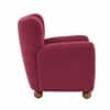 Alanzo Boucle Accent Chair Wine Colour